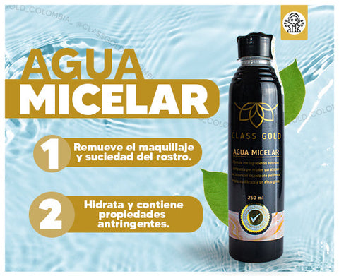 Agua Micelar Golden Class colombia